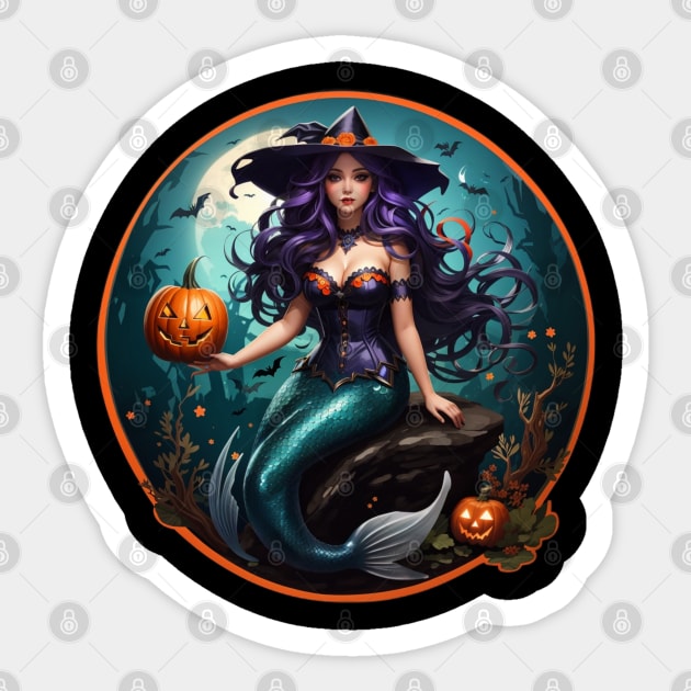 All Hallows Eve Orange Circle Sticker by MGRCLimon